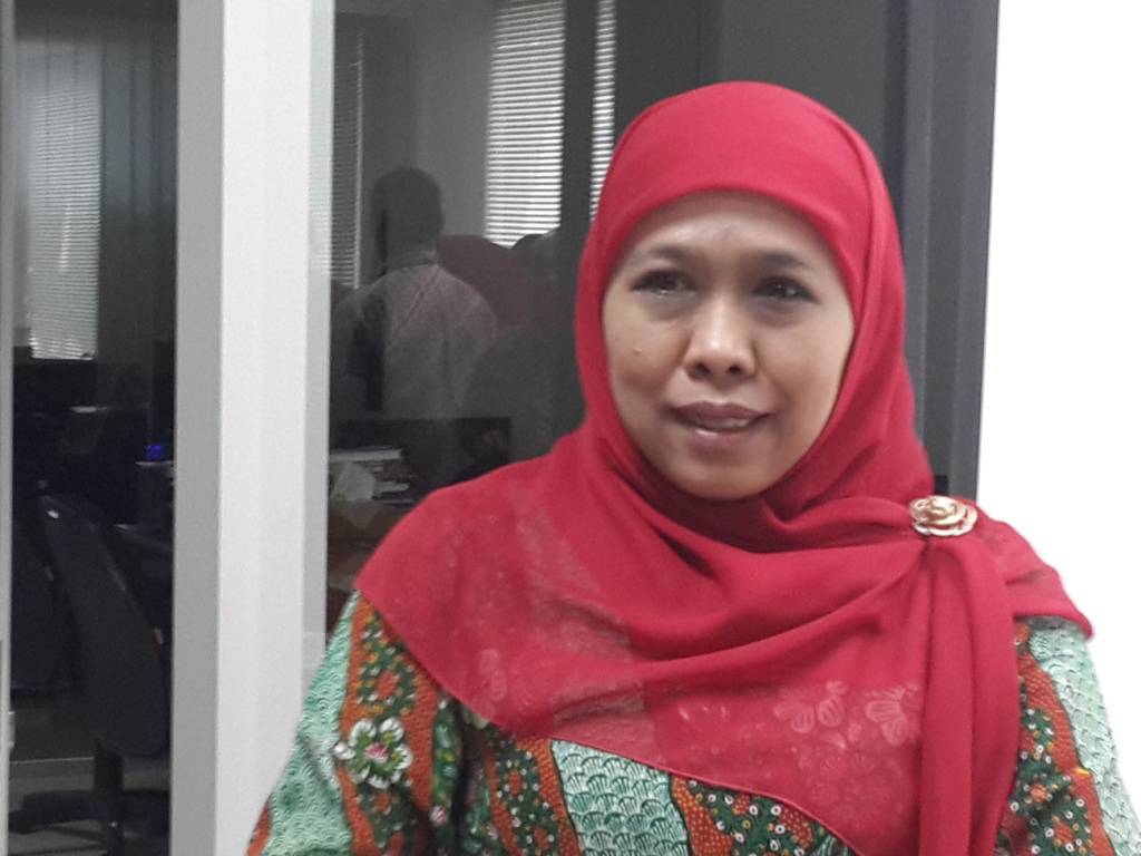 Menteri Sosial Khofifah Indar Parawansa. Foto: MTVN/Yogi Bayu Aji.