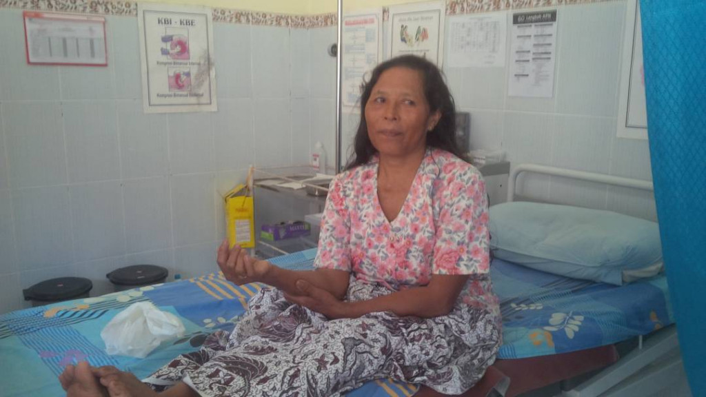 Rasmi, seorang warga Gunungkidul yang alami keracunan. (Metrotvnews.com/Ahmad Mustaqim)