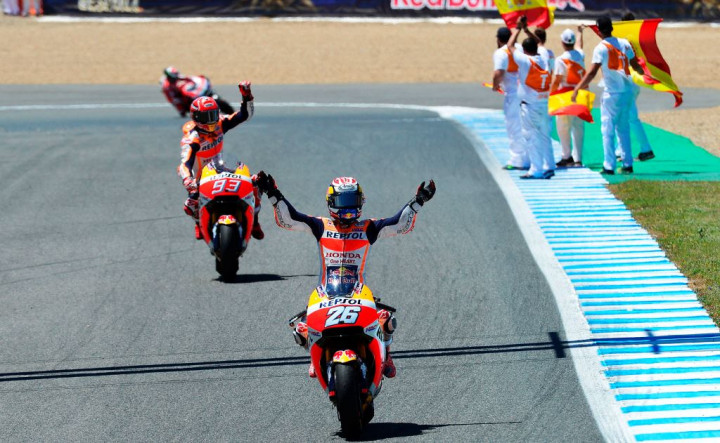 Pedrosa Juarai GP Jerez, Lorenzo Raih Podium Perdana