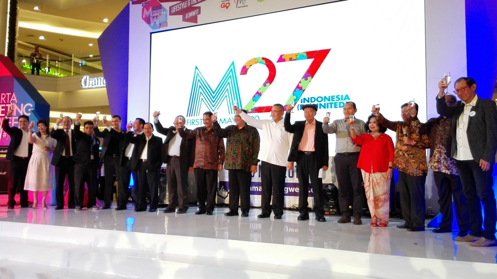 Penutupan acara The 5th Annual Jakarta Marketing Week (JMW) 2017 (Foto:Metrotvnews.com/Pelangi Karismakriskti)