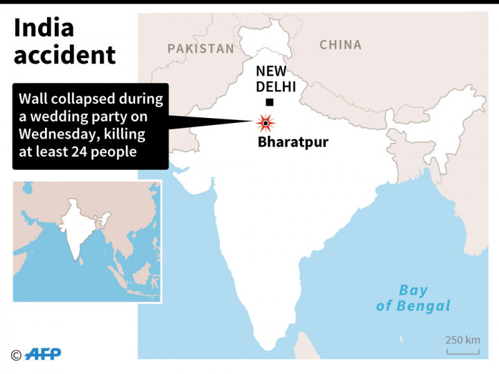 Tembok Runtuh Saat Pesta Pernikahan, 24 Warga India Tewas