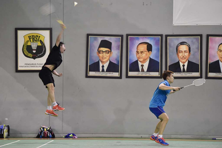 Pebulutangkis Berlatih Hadapi Piala Sudirman 2017