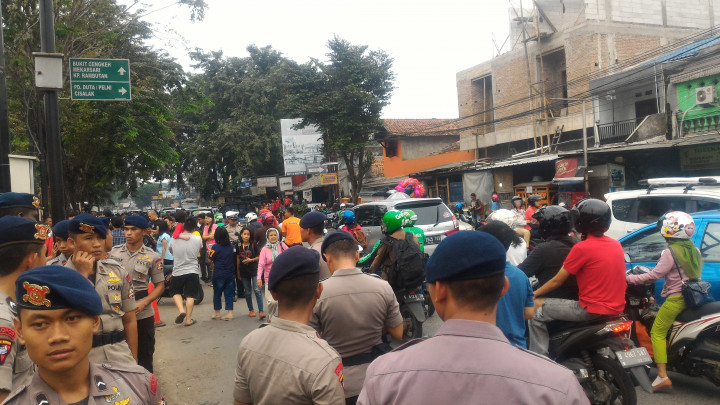 Pendukung Ahok Bubar, Lalin Depan Mako Brimob Padat