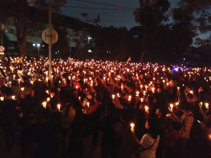 Aksi Seribu Lilin di Depan Gedung Sate bukan untuk Ahok