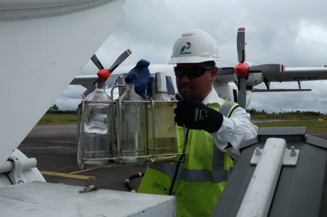 Bahan Bakar Avtur ANTARA FOTO/Irsan Mulyadi.