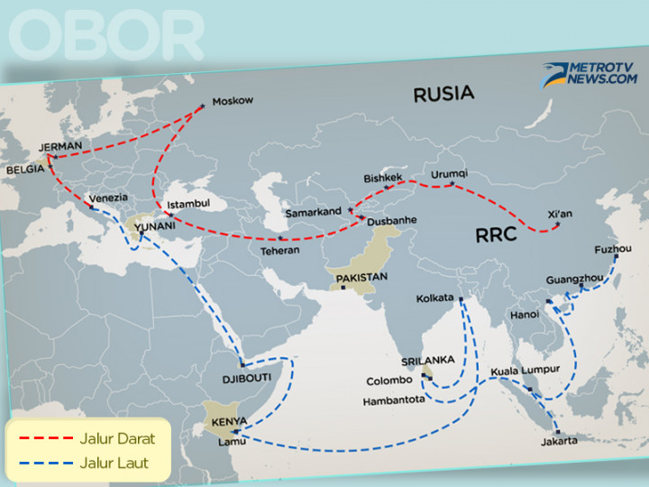Infografik: Ambisi China Dalam OBOR