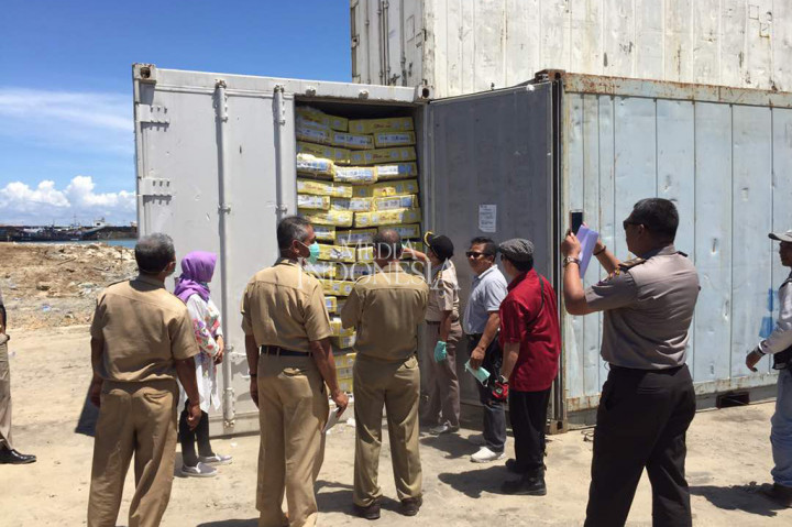 15 Ton Daging Beku Tiba di Tarakan