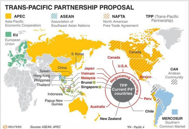 TPP Diupayakan Kembali Hidup di Pertemuan APEC