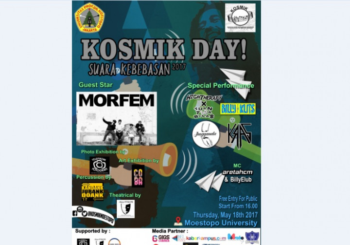 Morfem Meriahkan KOSMIKDAY! 2017