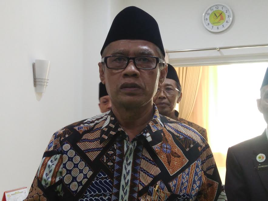 Ketum PP Muhammadiyah Haedar Nashir di Kota Solo, Sabtu, 20 Mei 2017.--MTVN/Pythag--