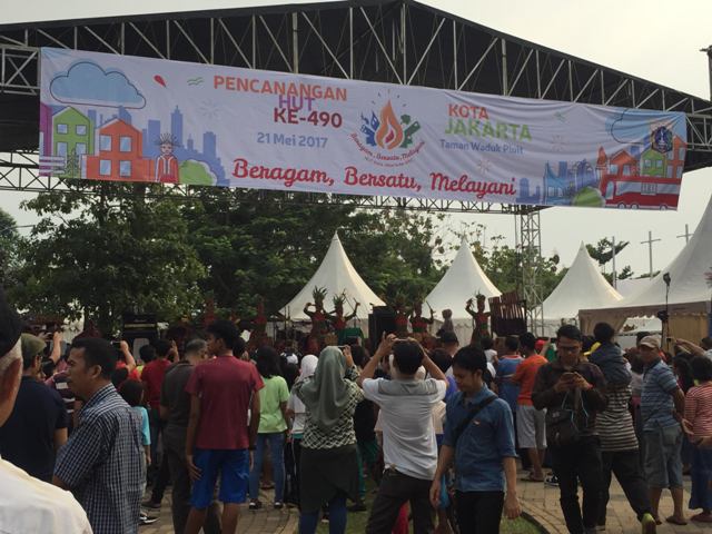 Pencanangan kegiatan HUT ke-490 JAkarta/MTVN Lis