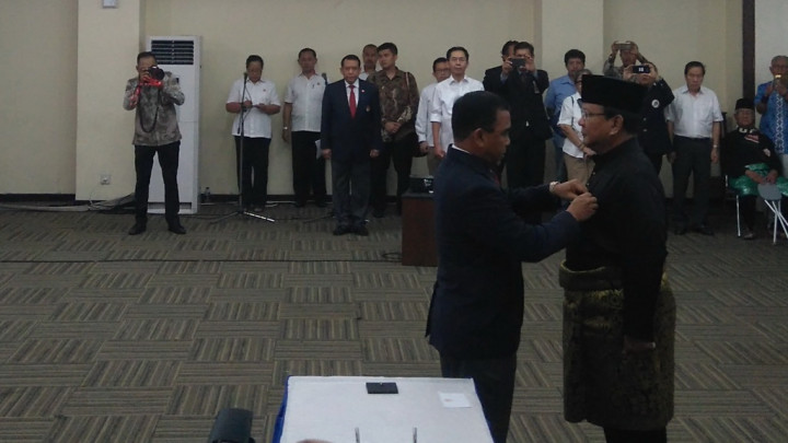 Untuk Kali Keempat, Prabowo Dilantik sebagai Ketum IPSI