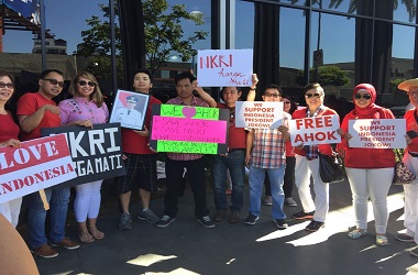 Ratusan WNI di Los Angeles Serukan Keutuhan Persatuan Indonesia