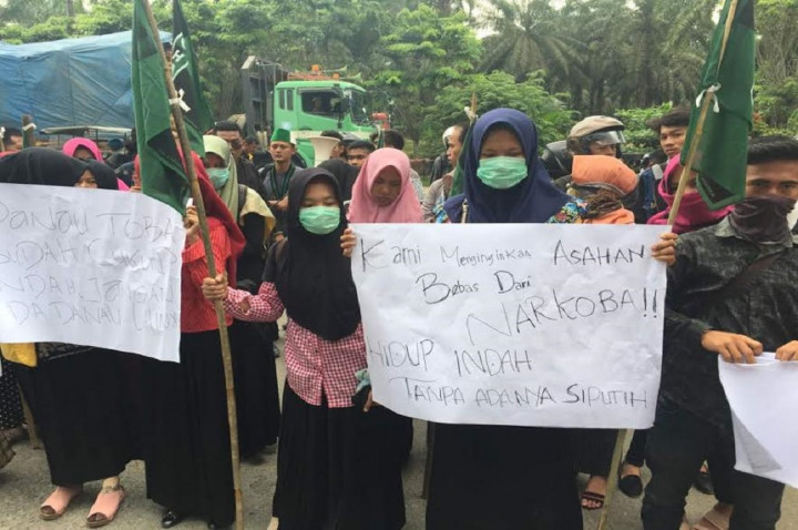 Puluhan Mahasiswa Minta Polres Asahan Serius Berantas Narkoba