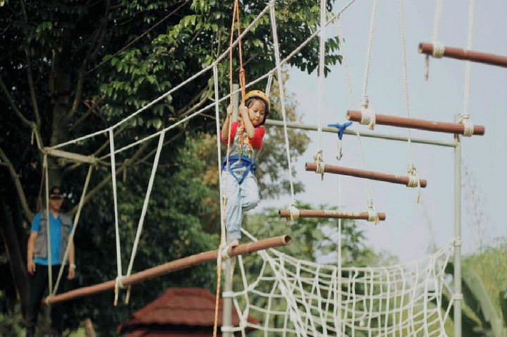 Warga Bogor Urunan Bangun Area Ramah Anak
