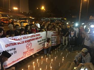 Seratus Lilin Solidaritas untuk Korban Bom Kampung Melayu