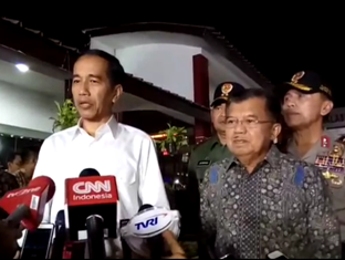 Jokowi-JK Sambangi Korban Bom di RS Polri