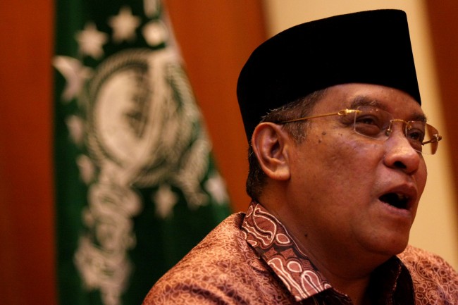 Ketua Umum Pengurus Besar Nahdlatul Ulama (PBNU) KH Aqil Siroj/ Foto: Antara/M Agung Rajasa
