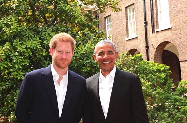 Barack Obama Kunjungi Pangeran Harry di Istana Kensington