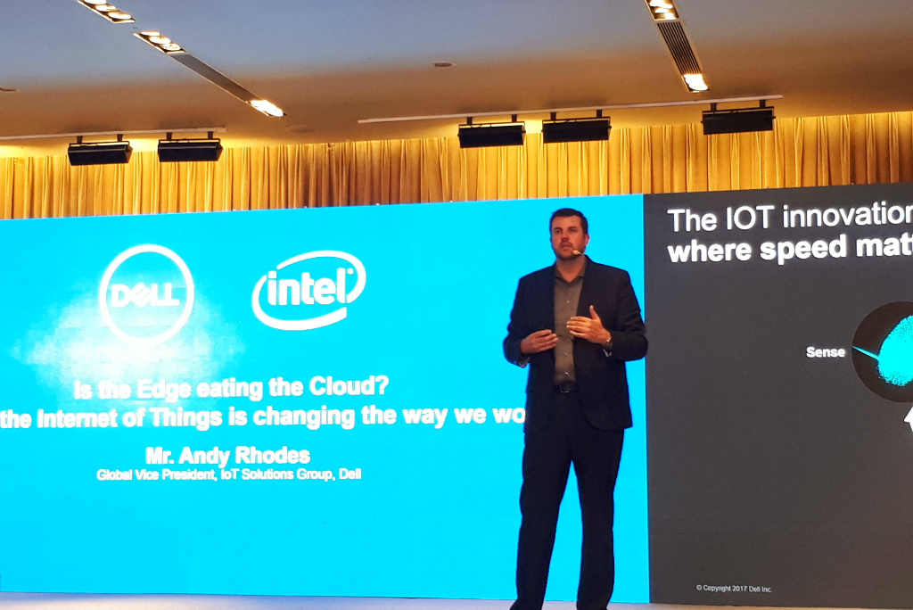 Global Vice President and IoT Solutions Group Dell, Andy Rhodes, pada acara CPX Conference, Computex 2017.