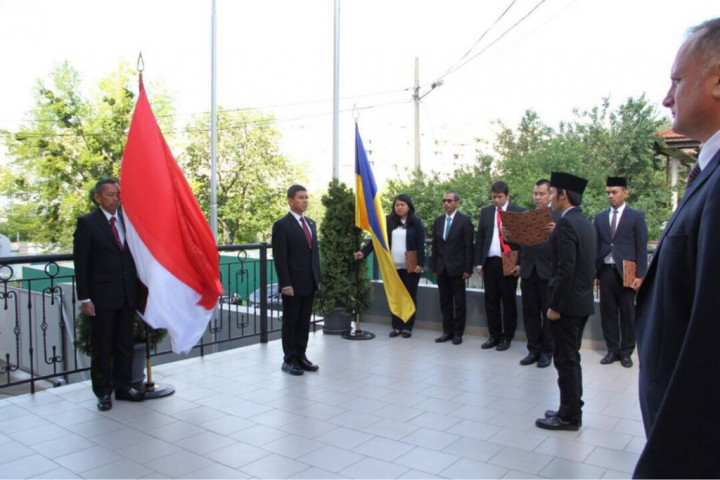 KBRI Kiev Gelar Upacara Hari Lahir Pancasila