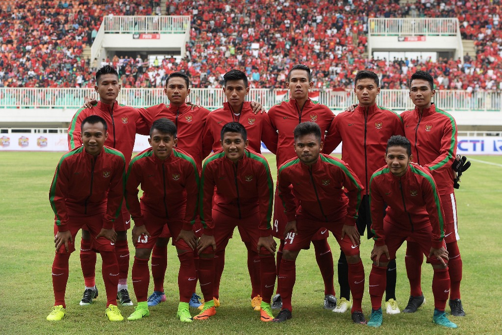 Skuat Timnas Indonesia U-22. (Foto: Ant/Sigid Kurniawan)