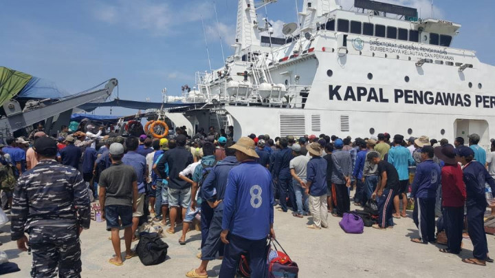 405 ABK Pelaku Illegal Fishing Dideportasi ke Vietnam