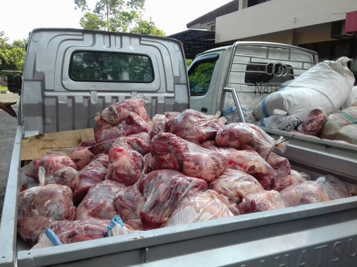 Tiga Ton Daging Celeng Disita Polres Solo