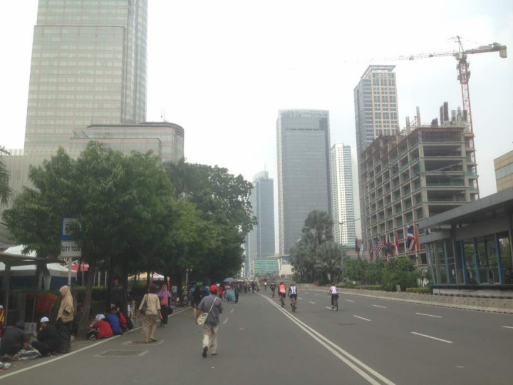 Tak Banyak Warga Beraktivitas di Area CFD