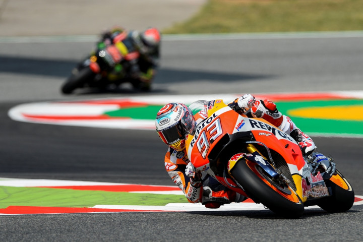 Marc Marquez Catat Waktu Tercepat di Sesi Uji Coba Catalunya