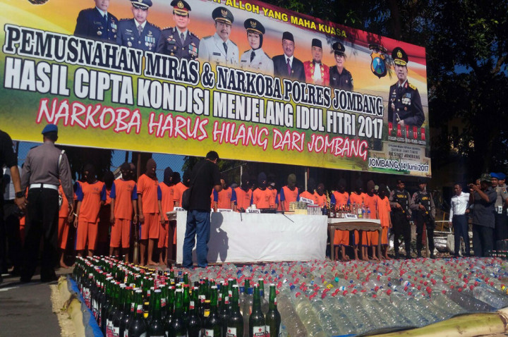 Barang Bukti Hasil Operasi Pekat 2017 Dimusnahkan