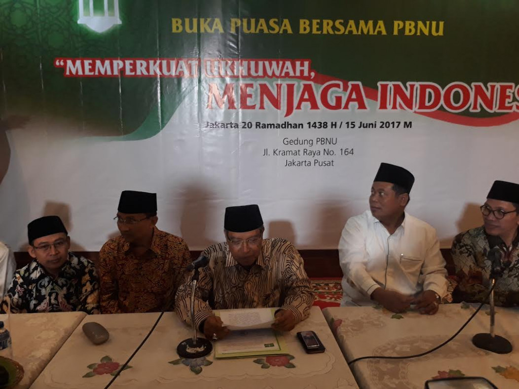 Pengurus Besar Nahdlatul Ulama (PBNU) meminta Presiden Joko Widodo - MTVN/Damar Iradat 