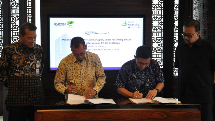 Bank Muamalat dan HK Realtindo Kerja Sama <i>Supply Chain Financing</i> Rp125 Miliar