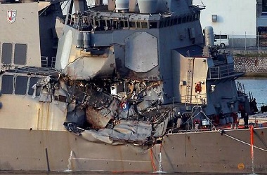 Beberapa Jasad Pelaut dari USS Fitzgerald Ditemukan