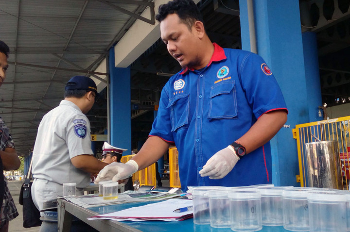 Seorang Sopir Bus di Terminal Terpadu Merak Diduga Konsumsi Sabu