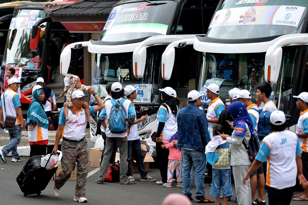 Ilustrasi mudik. (Antara Foto/Widodo S Jusuf)
