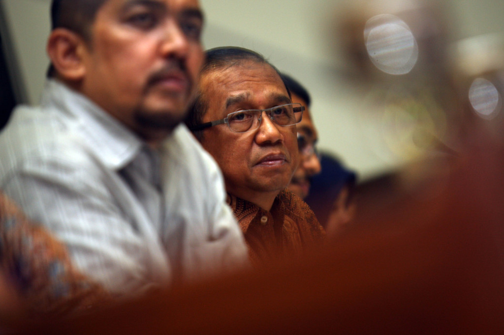 Ketua Bidang Hukum Muhammadiyah Busyro Muqodas (tengah). MI/M Irfan.