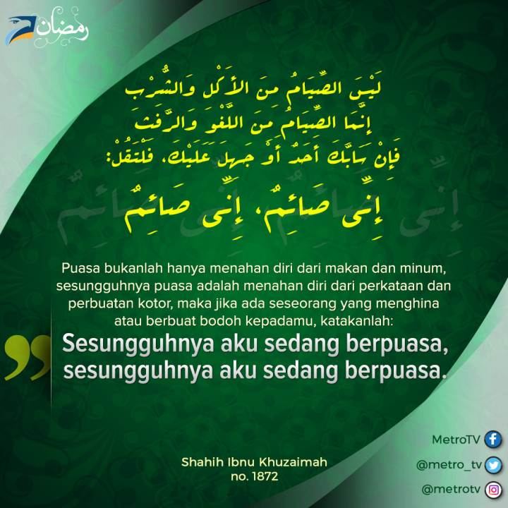 Puasa Untuk Latih Menahan Diri