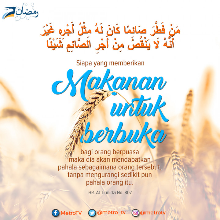 Amalan yang Nilainya Sama dengan Orang yang Berpuasa