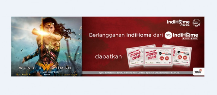 Telkom Indonesia, dan Cinema 21 XXI Luncurkan IndiHome Movie Card