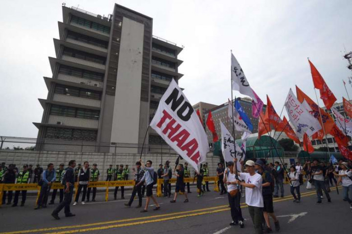 Ribuan Warga Korsel Demo Tolak Sistem Pertahanan Rudal AS