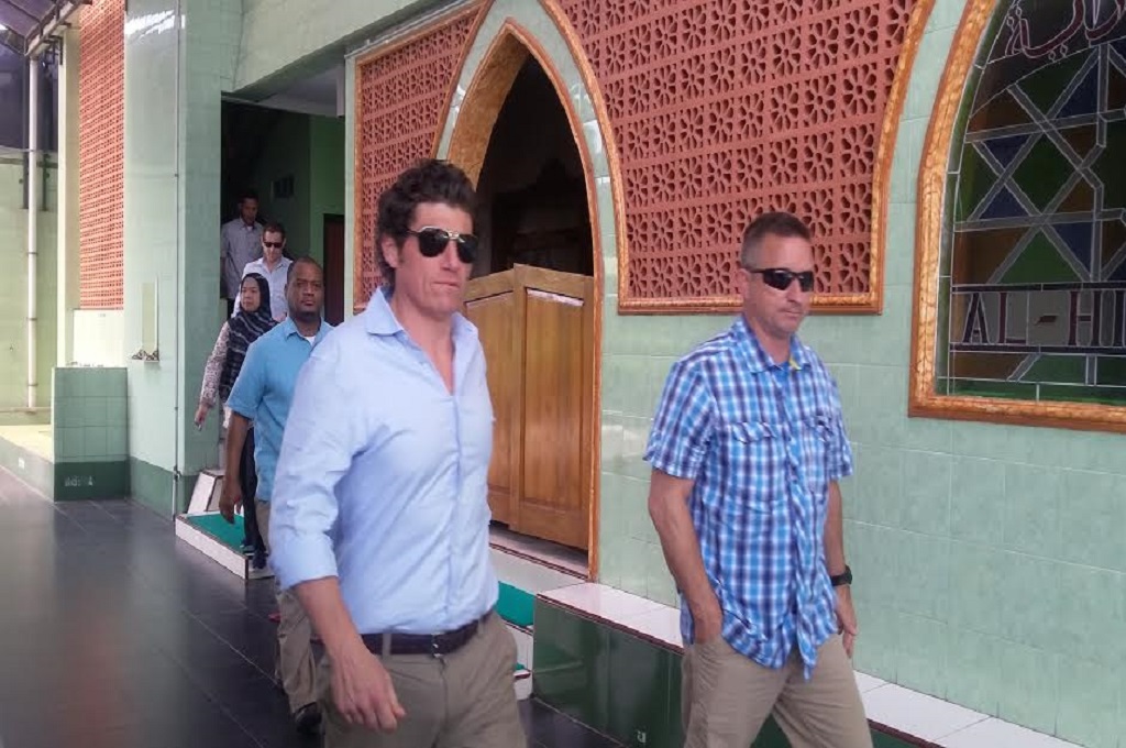 Sejumlah perwakilan keamanan dari AS selepas menggelar rapat pengamanan kedatangan Barack Obama, MTVN - Ahmad Mustaqim