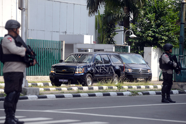 Rombongan Obama Tinggalkan Hotel Mandarin