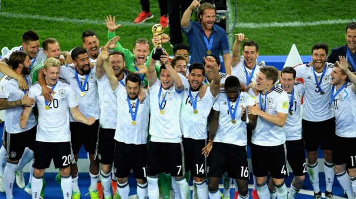 Potret Keceriaan Jerman Usai Juara Piala Konfederasi 2017