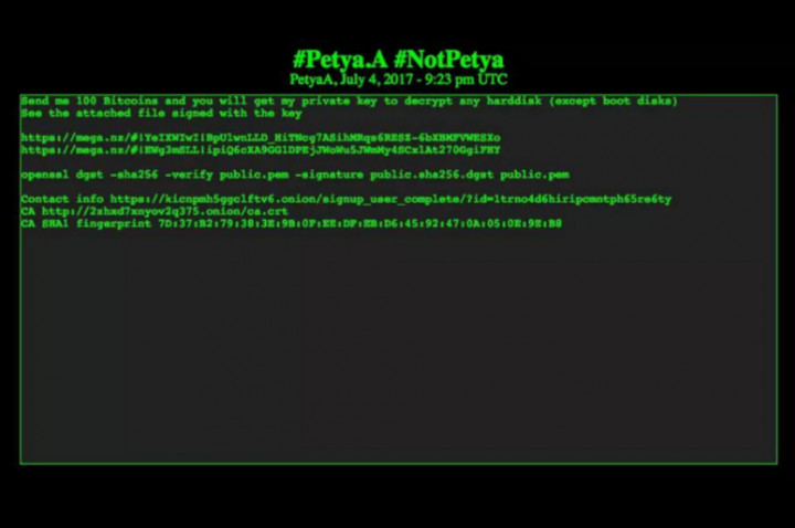 Pencipta Ransomware Petya Tuntut Bayaran Rp3,3 Miliar