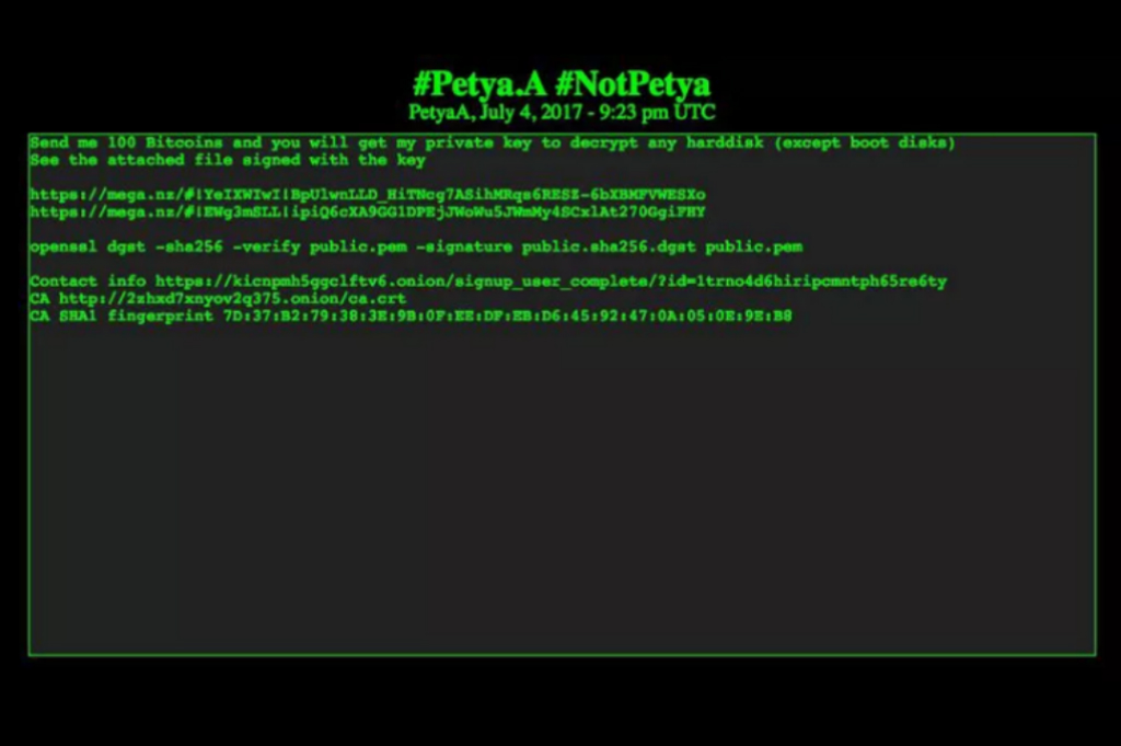 Kreator Petya menawarkan kunci enkripsi serangan ransomware tersebut senilai USD250 ribu.