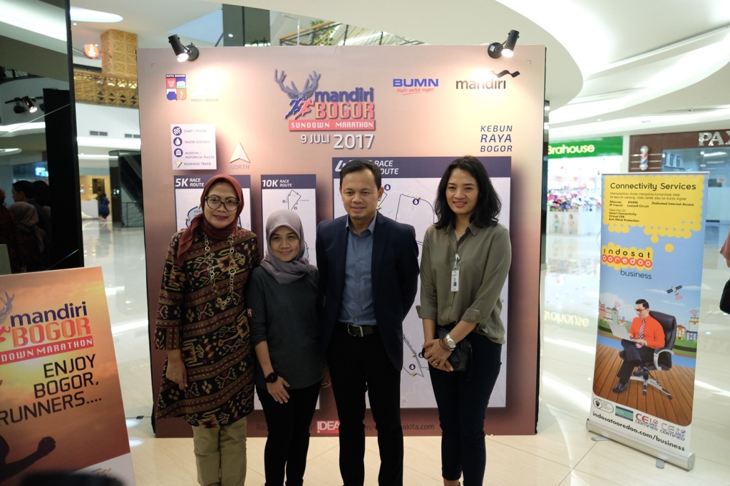 Wali Kota Bogor Bima Arya (kedua dari kiri) saat persiapan ajang MBSM 2017 di Jakarta (Ist)