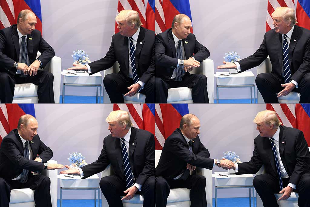 Momen Pertemuan Trump dan Putin