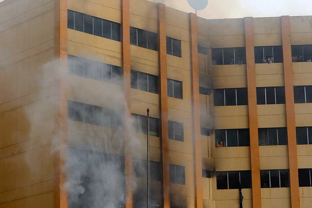 Kebakaran Landa Gedung Kemenkeu El Salvador