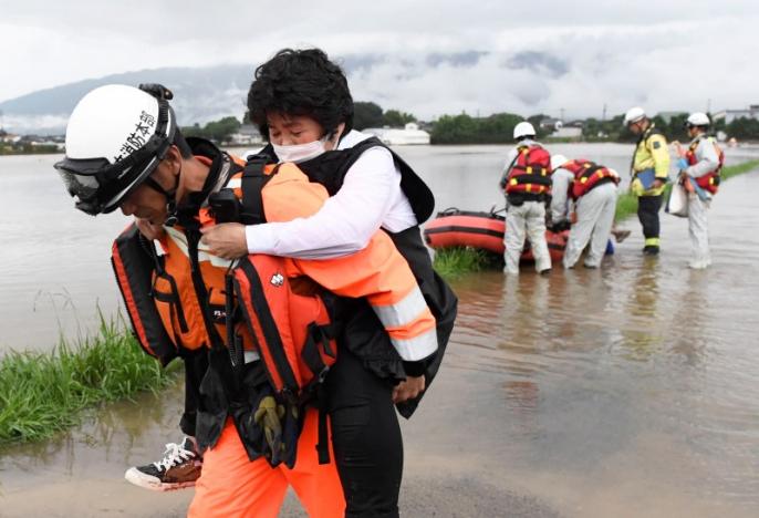 Korban Banjir Jepang Meningkat Menjadi 20 Orang